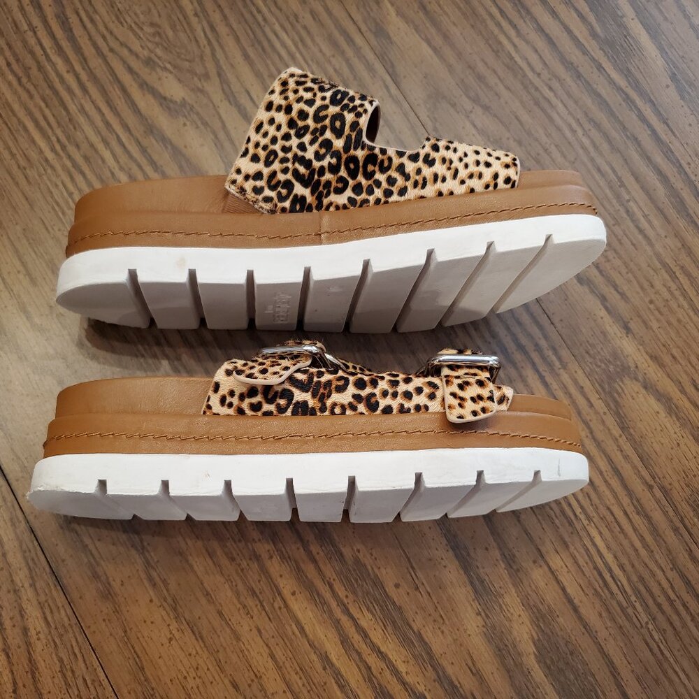 J/Slides "Leighton" Leopard Print Double Buckle S… - image 4